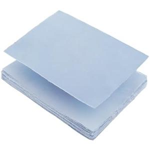 Wanderings Blue A4 Handmade Paper with Deckled Edge - 8.3" x 11.7", 150 GSM, 50 Sheets Textured Paper - Perfect for, Drawing, Writing, Printing, Watercolor & Mixed Media