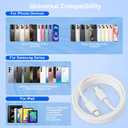USBC to USBC Cable for iPhone 17 16 15, 10FT 3Pack 60W Long Charger Cord Type C Fast Charging for iPhone 17 Air/16e/17/16/15(Pro Max,Pro,Plus), iPad,Samsung Galaxy S25,S24,S23,S22 Ultra,Android Phone