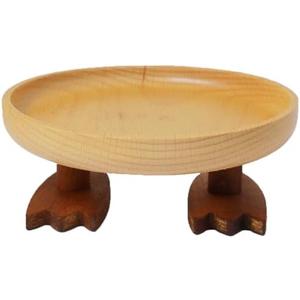 Cut-Nic Wood Key Bowl for Entryway Table, Key Tray, Jewelry Tray, Valet Tray with 2 Cute Duck Feet, for Rings, Coins, Bracelets Watches