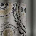 Boho Black White Mandala Floral Kitchen Curtains Modern Flower Small Short Cafe Window Curtains Indian Bohemian Rod Pocket Bathroom Drapes Treatment Tier Curtains 2 Panels (27.5x39 Inch)