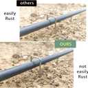 8 Inch Galvanized Steel Landscape Stakes - 50 Pack Heavy Duty U-Shaped Garden Stakes | Rust-Resistant Ground Anchors for Tent Windproof, Landscape Fabric, Lawn Camping, Outdoor DIY Projects