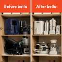 bella Flip-n-Store Waffle Maker with EverGood Ceramic Nonstick Coating, Fits-anywhere Kitchenware, Power Indicator Light, Cool Touch Handle & Cord Wrap, 7 Wide & 1" Deep Plates, 1000 Watt, Oatmilk