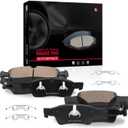 SATISFIED Ceramic Front Rear Brake Pads Kit D1904 D1498 Fit For Chevrolet Colorado 2015-2020, For GMC Canyon 2015-2020