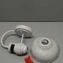 7" Outdoor Light Fixture with Motion Sensor, Dusk to Dawn Exterior Wall Light E26 Base Socket Barn Light, IP65 Waterproof Outside Wall Sconce for Porch, House, Garage, Farmhouse, 2210SWH-1 (White)