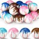 Civaner 24 Pcs Baseball Ice Cream Drip Party Favor, Stress Ball Sensory Fidget Toys for Kids Birthday Decorations Supplies Goodie Bags Stuffers End of Year Back to School Classroom Gifts (1.57inch)