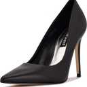 Nine West Women's Fresh Pump, Black Leather, 6