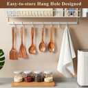 Wooden Spoons for Cooking, 12 Pcs Teak Wood Kitchen Utensils Set with Spoon Rest - Nonstick Heat Resistant Wooden Cooking Utensils, Natural Healthy Spatula Set for Pots and Pans