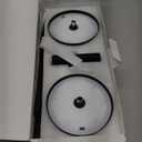 KDG 2 Pack Cordless Table Lamp, Portable LED Desk Lamps, 5000mAh Battery Operated, 3 Color Stepless Dimming Up, for Restaurant, Bedroom, Outdoor Camping, Coffee Shop, Night Light, Rechargeable (Black)