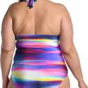 La Blanca Women's V-Neck Halter Tankini Swimsuit Top (12)