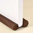Under Door Draft Stopper Brown 29"-35" Noise Window Breeze Dust Air Blocker Adjustable Door Sweeps