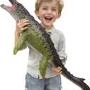 Large Dinosaur Toys- 32" Mosasaurus Soft Dinosaur Toys for Kids 3-5, Big Inflatable Dino for Boys Girls, Toddler Party Favors Birthday Gifts
