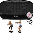 Lifepro Vibration Plate Exercise Machine with Magnetic Acupoints - Full Body Vibration Platform for Beginners and Recovery - Ideal Lymphatic Drainage Massager for Muscle Toning and Overall Fitness (Black)