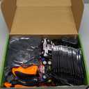 3-in-1 Slot Car Race Track Set with 4 High-Speed Cars, Electric Track, Dual Racing Game with Lap Counter & 2 Controllers, and Circular Overpass Design  Toy Gift for Boys Kids Ages 4-6 6-8 8-12