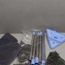 DSV Standard Wall Mop, 77 Inches Long Handle Wall Cleaner with Squeegee, 3-in-1 Wall Cleaner Mop with 3 Microfiber and 3 Chenille Pads, 360 Wall Cleaning Tool for Ceiling, Baseboard, Window, Floor