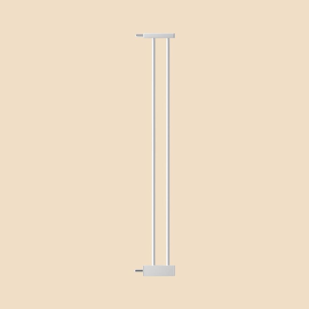 WAOWAO 1.37" Ultra Narrow Spacing Extra Wide Dog Pet Gate Pressure Mounted Walk Through Double Lock Swing Auto Close Safety White Metal Toddler Baby Puppy Pet for Indoor,Doorway,Kitchen 3.93"