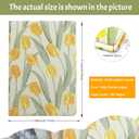 A5 Lined Fabric Notebook  200 Pages, 120GSM, Embossed Cover, Thick Daolin Paper, No Ink Bleed (tulip)