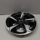 10L0L Golf Cart Wheel Covers Hub Caps for Yamaha, EZGO, Club Car, 8 Inch Snap-on Installation, Set of 4 (Silver-Black)