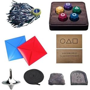 Gonggi Korean Game, Korean Folk Traditional Gong gi Stones Catching Gonggi Dice Family Travel Play Game Set (1PC)