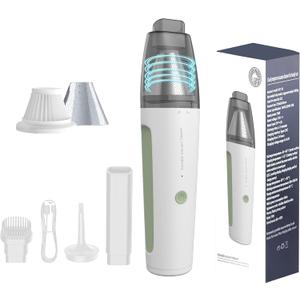 PATO Cordless Handheld Vacuum Cleaner, Mini Car Vacuum with Powerful Suction, 1800mAh high-Capacity batteryPortable Dust Collector Glossy White.