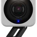 WYZE Cam v4, 2.5K HD WiFi Smart Home Security Camera, Indoor/Outdoor, Pet/Baby Monitor, Motion Activated Spotlight/Siren, Color Night Vision, 2-Way Audio, Works with Alexa & Google, Wired, Grey