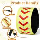 20 Pcs Softball Sleeve Holders with Hook and Loop Fasteners Straps 7.4 Inch Softball Shirts Sleeve Ties Scrunchies for Women Men Soccer Baseball Sports Activities
