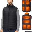 Men’s Heated Vest with Battery Pack Included 16000mAh 7.4V, Warming Heated Vest for Men, Electric Heating Vests for Cycling, XXL