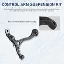 Front Lower Control Arms Suspension Kit w/Lower Ball Joints Fit for Honda Accord 2008-2012 Acura TSX 2009-2014 K641112 K641113 K500081-4pcs