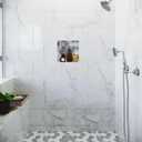 Houseables Shower Niche, Shower Niche Insert Tile Ready, 12x12 Inch, Recessed Bathroom Storage, in Wall Shelf, Cubby Inserts, Recessed Shampoo Caddy, Inset Shelves, Built in Nook, Soap Box, Prefab