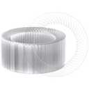 FOCUSLINE 10 Inch Clear Plastic Plates, 100 Count Disposable Heavy Duty Dinner Plates, Premium Hard Plastic Plates Fancy Disposable Clear Plates for Weddings, Parties