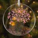 Breast Cancer Gifts for Woman Breast Cancer Awareness Ornament Survivor Gift Ideas Pink RibbonTree Christmas Decorations Ornaments 2025