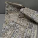 zesthome 2x3 Entryway Rug, Soft Washable Rugs, Non Slip Area Rug, Stain Resistant Low Pile Rugs for Bedroom, Vintage Rug for Door Mat, Kitchen (Beige,2'x3')