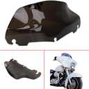 9" Wave Windshield Windscreen For Harley Touring Street Glide Electra Glide Ultra Limited FLHT FLHTC FLHX 2014-2024 Smoked Dark Motorcycle Windshield
