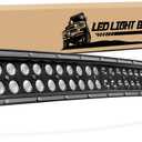 Nilight - 71015C-A 50Inch 288W Curved LED Work Light Driving Fog Lamp LED Light Bar Offroad Lighting for SUV UTE ATV Truck 4x4 BoatWarranty