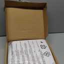 Amazon Basics Lightweight Super Soft, Wrinkle-Free, Easy Care Microfiber 4-Piece Bed Sheet Set with 14-Inch Deep Pockets, Full, Bright White, Solid