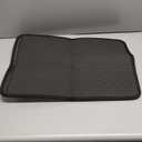 Cat Litter Mat Litter Box Mat, EVA Honeycomb Double Layer Design, Urine & Waterproof, Scatter Control Kitty Litter Mat, Less Waste, Easier To Clean, Washable, Black