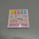 Funny Easter Bathroom Decor, Easter Decorations for Home, He Sees You When You're Pooping Wood Sign Home Bathroom Shower Room Restroom Toilet Desk Shelf Table Decor 5 X 5 Inch