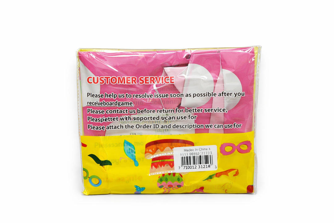 8 PC Pink Birthday Party Supplies Decoration