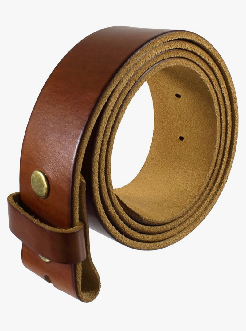 Gelante Genuine Full Grain Leather Belt Strap without Belt Buckle, Size XL