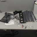 Mobile TV Carts on Wheels for 21-60 Inch Flat/Curved Panel Screens TVs - Height Adjustable Floor Trolley Stand with Shelf Holds up to 77lbs - Max VESA 400x400mm (Black)