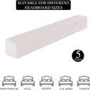 71x8x8 Inch Headboard Gap Filler with Foam Space Filler Between Bed and Wall Bolster Pillow Bed Gap Filler, Beige