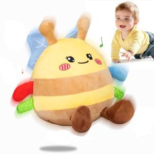 HonicWang Baby Toys 6-12 18 Months, Musical Crawling Baby Plush Toys for 3-18, Singing Recording Repeats What You Say, Tummy Time Infants Toys for Toddler 1 2 3 Year Old Boy Girl Birthday Gift Easter