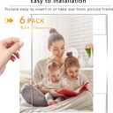 DZZ 8.5 x 11 frame,picture frames 8.5 x 11 High Transparent Photo Frame,Clear Acrylic frame,picture frames for wall, for Photo Poster Canvas Certificate Document Gallery,Set of 6