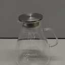 Glass Pitcher with Lid,88 Ounces -2500ml with Precise Scale Line, Hot/Cold Water Jug, Juice and Iced Tea Beverage Carafe with Lid