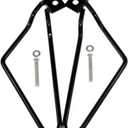 2pcs Motorcycle Saddlebags Brackets Support for Harley 883 Iron XL883N Dyna Fat Bob FXDF (Black)