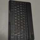 OMOTON Large Print Bluetooth Keyboard for iPad iPhone Windows Tablets  7  Color Backlit with Enlarged Keycaps, Rechargeable Wireless Keyboard for iPad 10th/9/8/7, iPad Pro Air Mini etc