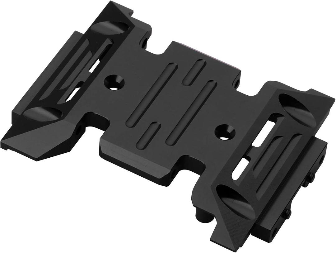 HobbyPark Aluminum Center Transmission Skid Plate Mount for Axial SCX10 III Upgrades 1/10 RC Crawler AXI03007 Parts (Black)