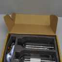 Molimoli Syrup Dispenser for Coffee Bars, Glass Syrup Bottle w. Pump, 16.9 oz 500 ml, Set of 2, Gold Upgraded Dispenser