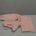 WPM Blush Pink Color Sheer Curtains 60" Wide x 84" Long 2 Panels Livingroom Window Treatment Rod Pocket Sheer Voile for Bedroom, Kitchen, Childrens Room Fully Stitched and Hemmed