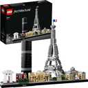 LEGO Architecture Paris Model Building Set - Detailed Display Building Blocks for Kids, Boys and Girls, Ages 12+ - Gift for Travelers - 21044