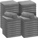 Shimeyao 30 Pcs Edgeless Microfiber Plush Towels for Cars Detailing Drying Wash Polishing Absorbent Cleaning Cloths, 500 GSM, 16 x 16 Inch(Gray)